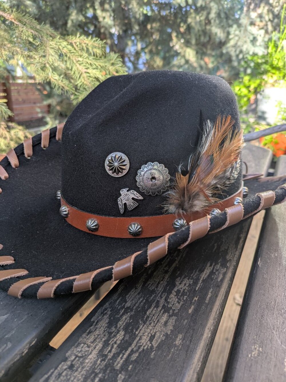 Laura Ingalls Designs Custom Silverado Wool Cowboy Hat-Black, Size Large USA.